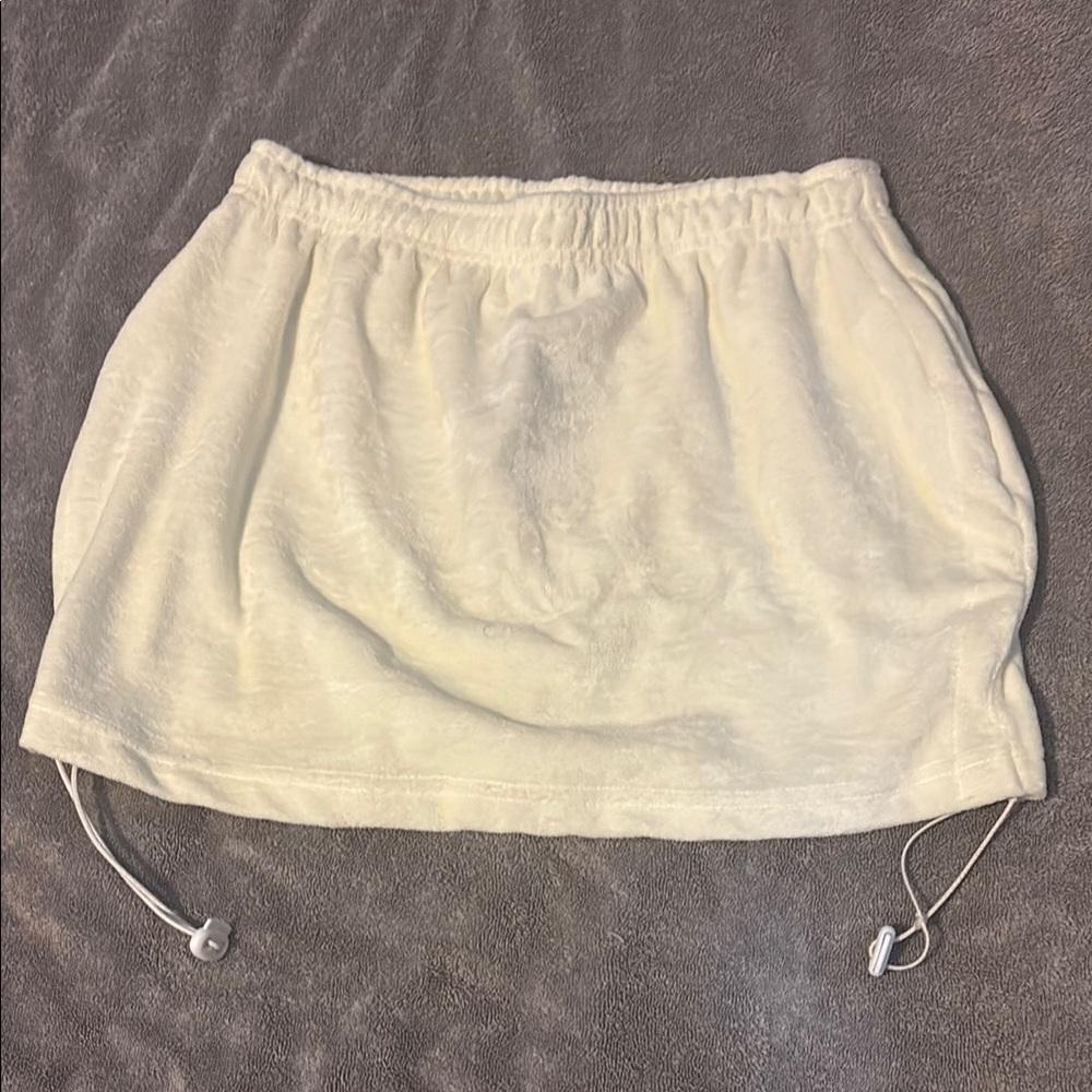 PLT Mini Skirt with Drawstring Details